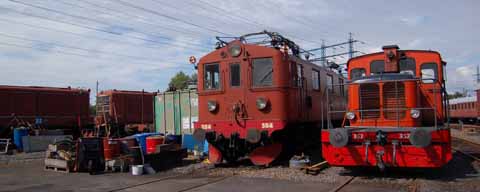 Lokomotiven im Bergslagernas Eisenbahnmuseum in Göteborg Eisenbahnmuseum Göteborg